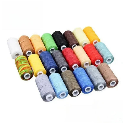 50M 0.8mm Thickness Waxed Thread For Leather Waxed Cord For Diy Handicraft Tool Hand Stitching Thread Flat Waxed Sewing Line