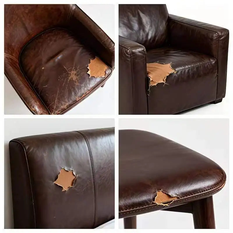 Waterproof Self-Adhesive PU Leather Patch Strong Glue Faux Leather Repair Tape Durable Refurbish Cover for Car Seat Sofa Furnitu