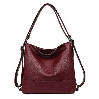 Top Quality Leather Backpack Women Bagpack Female Large Capacityf or Commute Travel School Backpack Shoulder Bags for Women Sac