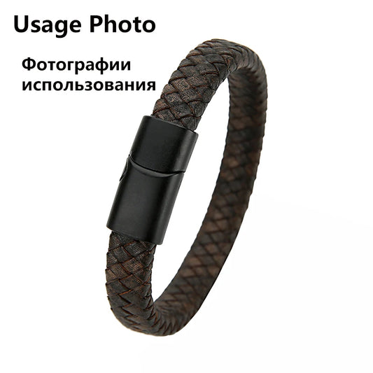 0.5/1meter Vintage Black Brown Real Genuine Leather Cords 8mm 10mm 12mm Flat Leather Cord  for Bracelet Jewelry Making Findings