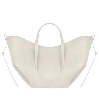 2026 large-capacity handheld single-shoulder tote bag, genuine leather women's bag, underarm bag, cowhide