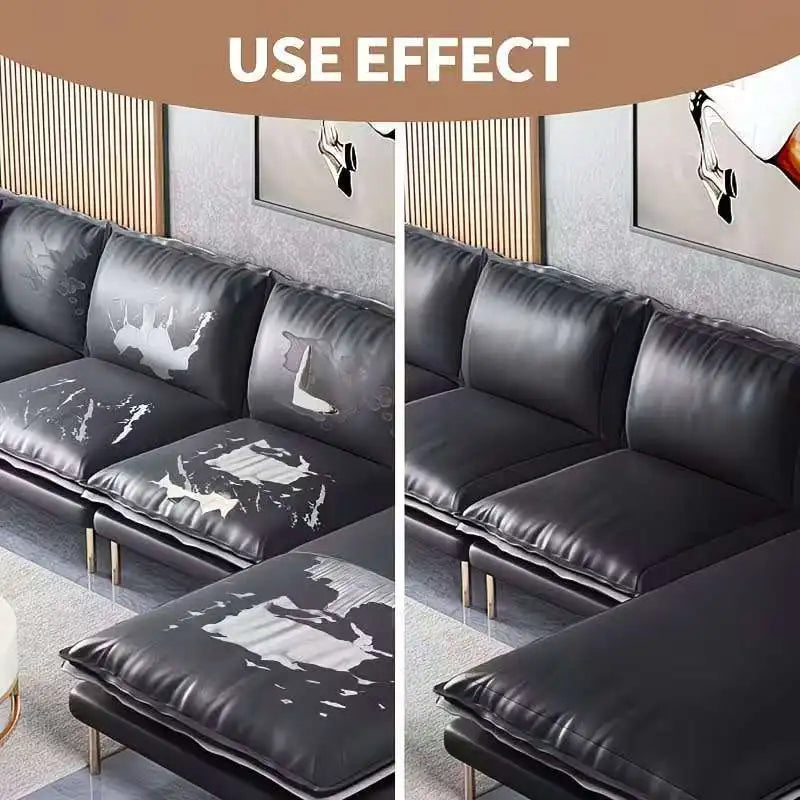 50x138cm Self-Adhesive PU Synthetic Leather Repair Patch Set for Car Seats Office Chairs Furniture Easy-to-Use Maintenance Kit