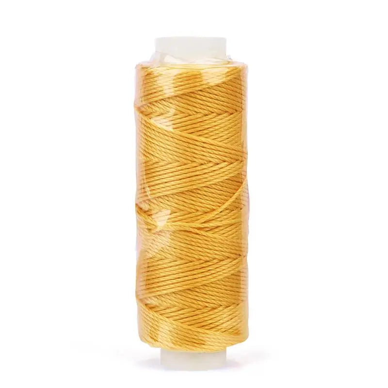 0.65mm Leather Waxed Thread Cord Polyester Coated Sewing Thread DIY Handmade Leather Stitching Rope Bracelets Jewelry 25M
