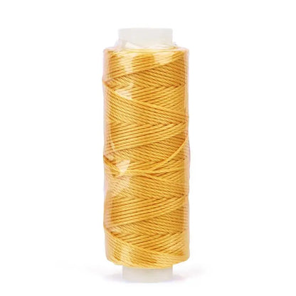 0.65mm Leather Waxed Thread Cord Polyester Coated Sewing Thread DIY Handmade Leather Stitching Rope Bracelets Jewelry 25M
