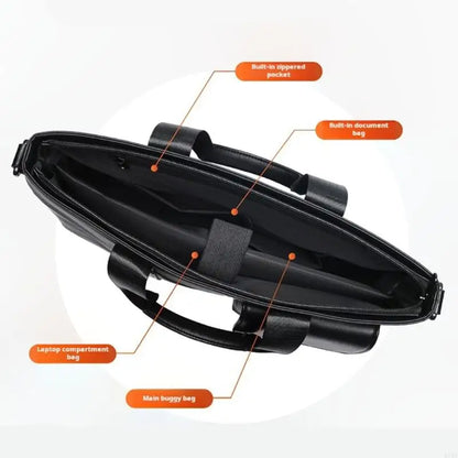 Spacious Laptop Bag Comfortable Shoulder Water and Dust Proof Bag For 15.6Inch Laptop Bag Handbag F19E
