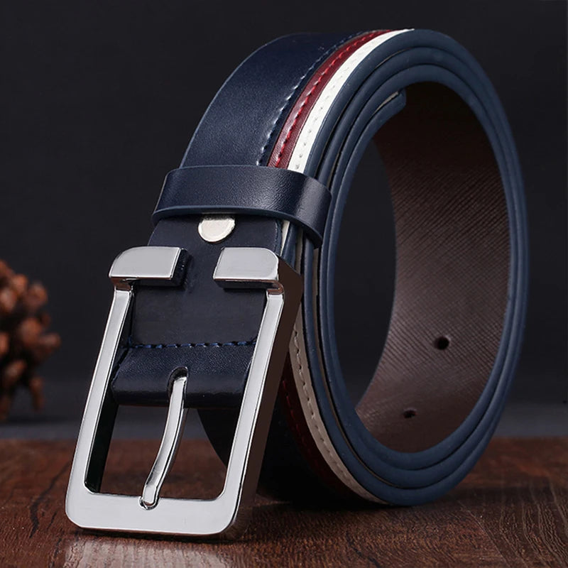 Men’ s Belt Male High Quality Leather Belt Men Male Genuine Leather Strap Luxury Pin Buckle Fancy Vintage Jeans Free Shipping