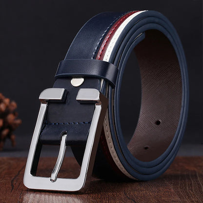 Men’ s Belt Male High Quality Leather Belt Men Male Genuine Leather Strap Luxury Pin Buckle Fancy Vintage Jeans Free Shipping