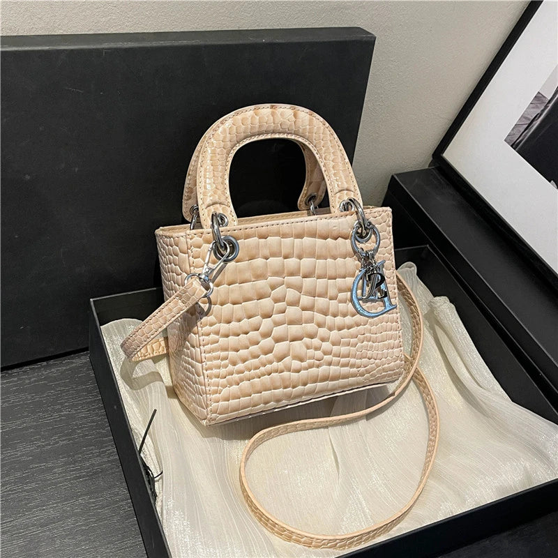 Elegant Leather Crossbody Bag For Women Luxury Designer Shoulder Handbag Classic Tote Purse Ladies Stylish Diaper Bags