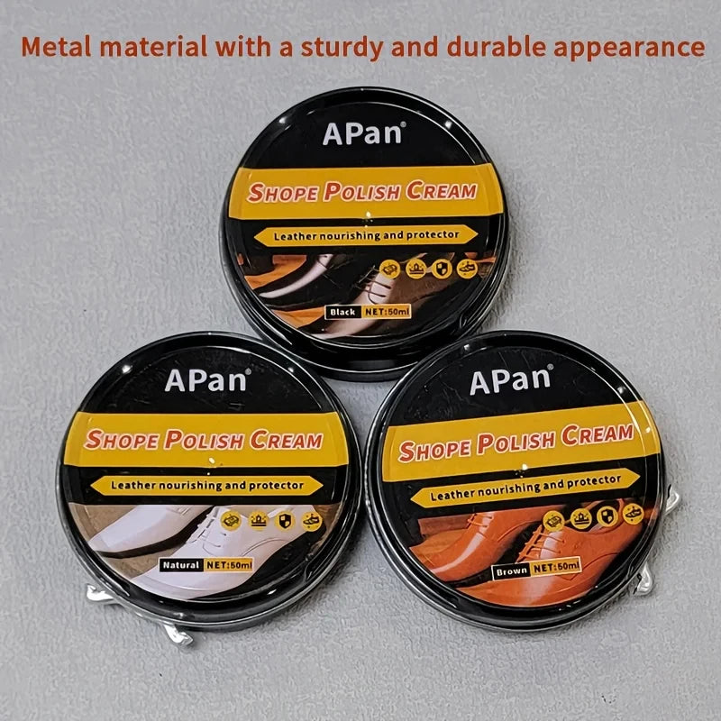 Faux leather shoe polishing kit - Leather care agent shoe care cream colorless shoe wax car leather care and interior cleaner