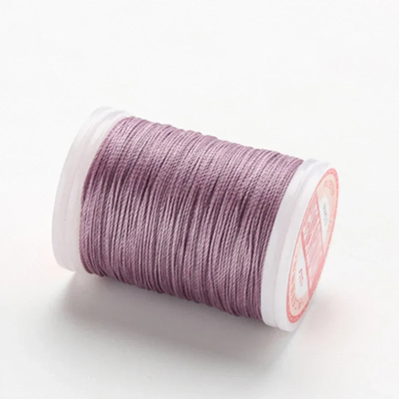 Waxed Thread For Leather DIY Accessories Leather Craft Sewing Thread Round Waxed Thread Polyester Cord Wax Coated Strings