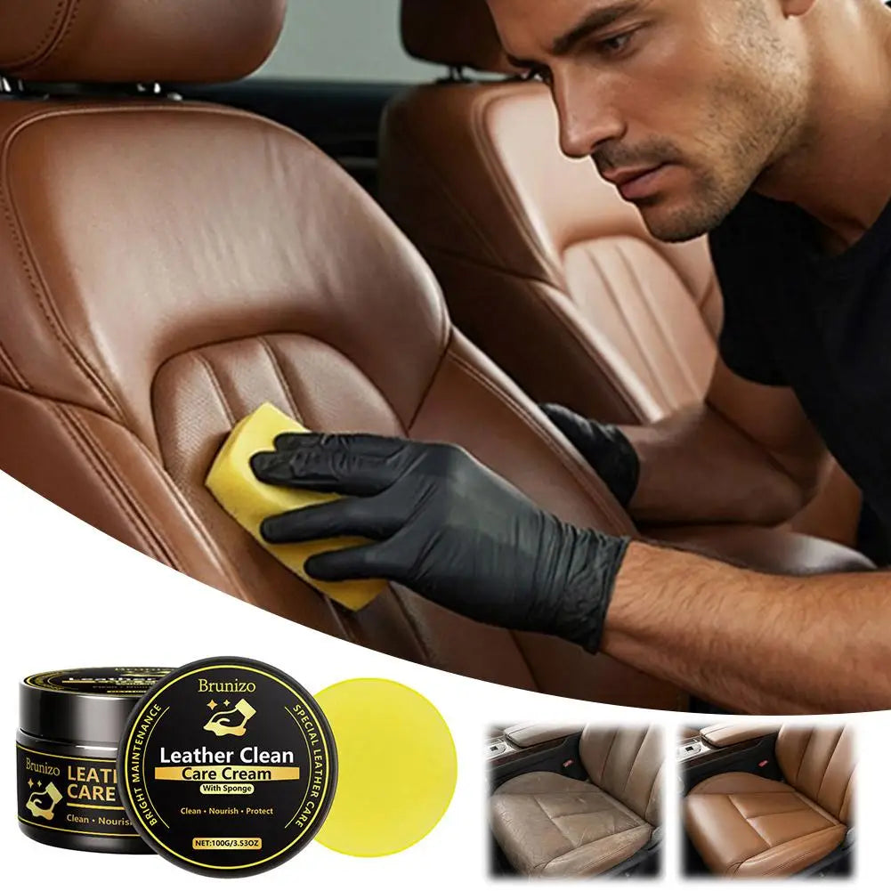 SoftnessBestselling Car Interior Leather Cleaning&Maintenance Set for Rejuvenating Softness Multifunctional Leather Cleaning