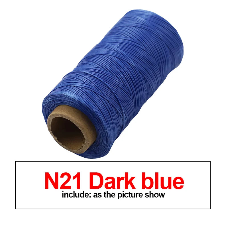 260M 150D Thickness Waxed Thread For Leather Waxed Cord For Diy Handicraft Tool Hand Stitching Thread Flat Waxed Sewing Line