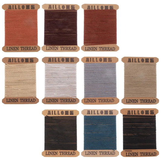 Waxed Linen Thread for Hand Sewing Bags Leather Crafts Jewelry Making Tools Manual Stitching and Repair Sewing Yarn
