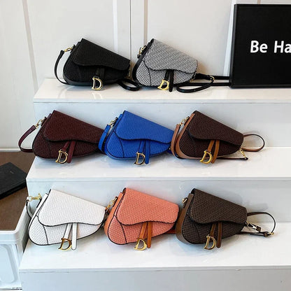 Women's Leather Luxury Crossbody Handbag Elegant Classic Designer Shoulder Tote Bag For Stylish Daily Wear