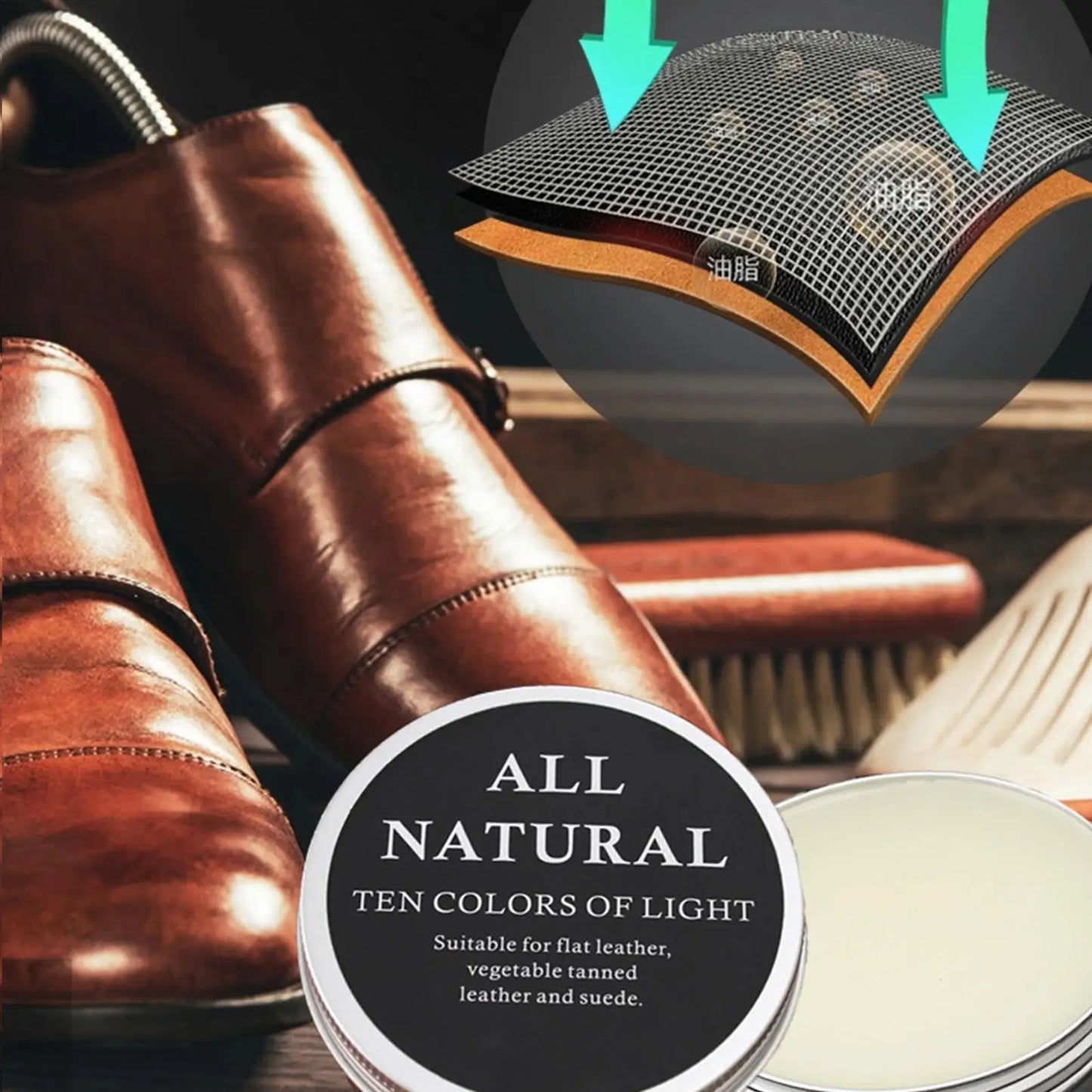 Leather Care Cream Paste Natural Leather Conditioner Genuine Leather Mink Cream Care Oil Refurbishing Restoration Agent