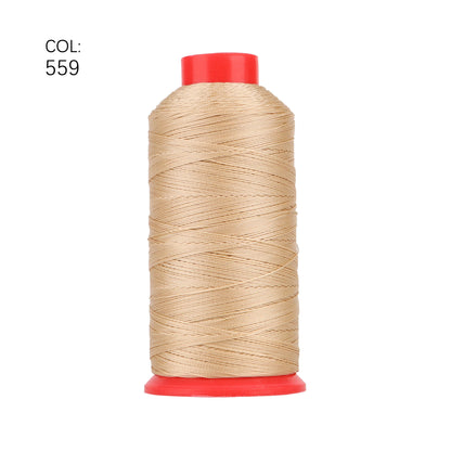 TEX 135 Nylon Bonded Thread 0.4MM Heavy Duty Fabric Sewing Leather Upholstery Shoes Canvas Sewing Stitch 420D/3 750 Yards Cone