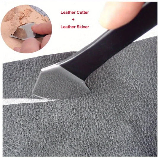 1PC Leather Cutting Knife Tool Leather Craft Skiving Sharp Handle Knife Leathercraft Handwork DIY Tool