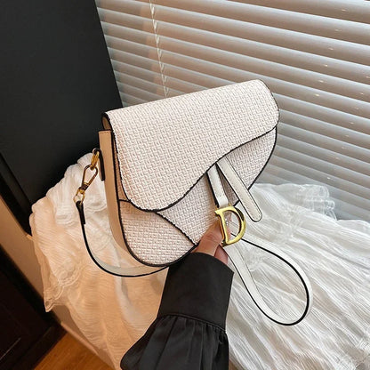 Women's Leather Luxury Crossbody Handbag Elegant Classic Designer Shoulder Tote Bag For Stylish Daily Wear