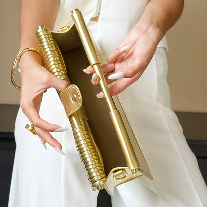 Handbags for Women 2025 New Gold Luxury Designer Brand Handwoven Noodle Bags Leather Pulled Hobo Silver Evening Clutch Chic