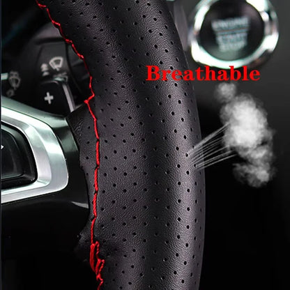 Car Steering Wheel Braid Cover Needles And Thread Artificial Leather A variety of Styles DIY Texture Soft Auto Accessories