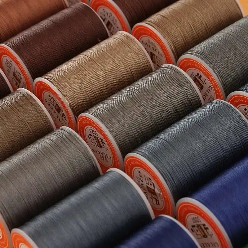 Hand High Quality Durable 0.35/0.45/0.55mm Leather Waxed Flat Wax Thread Cord For DIY Handicraft Tool Stitching Thread