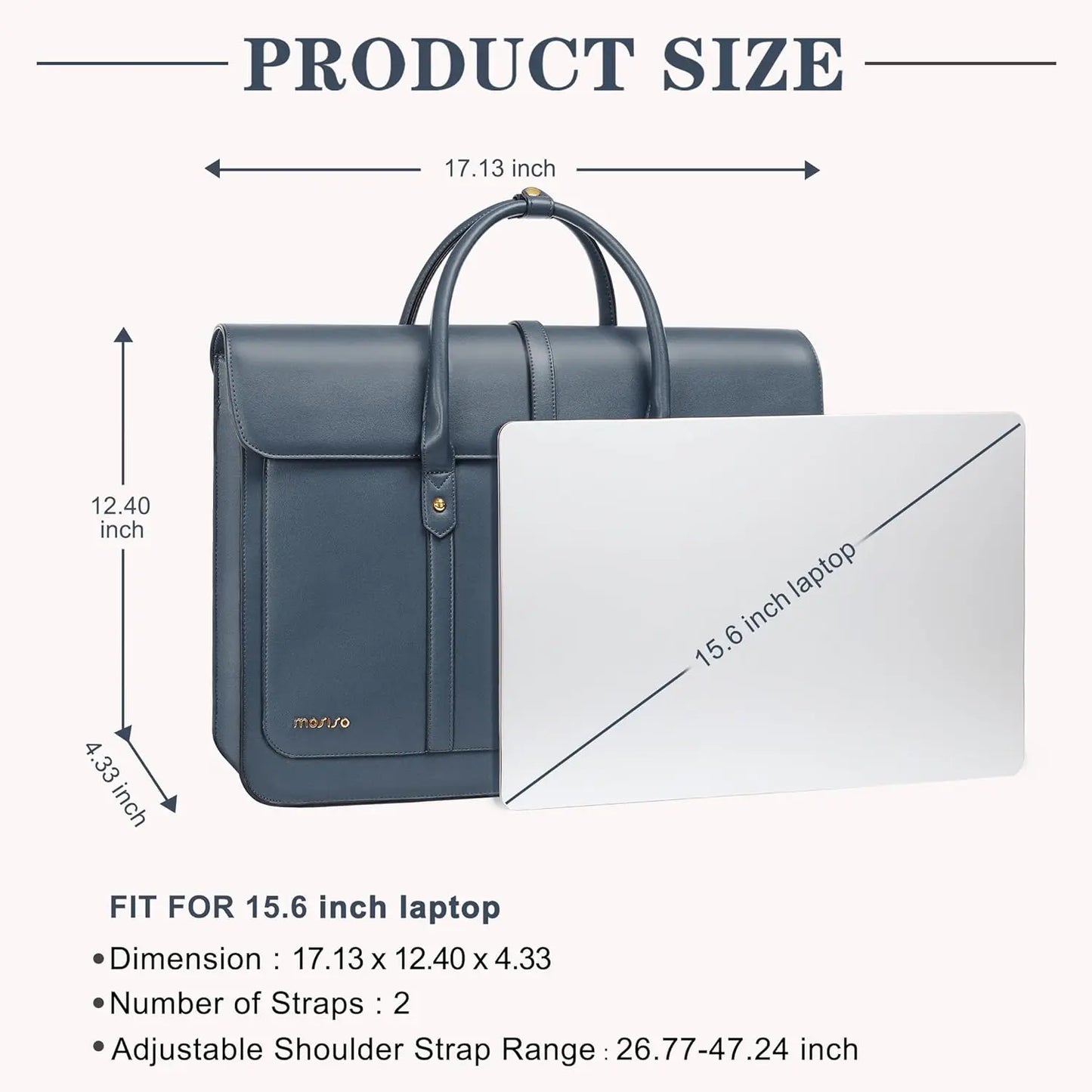 Laptop Bag 13 14 15 16 inch for MacBook Air Pro M4 M3 M2 HP Notebook PU Leather Backpack Messenger Bag Handbag Women Briefcase