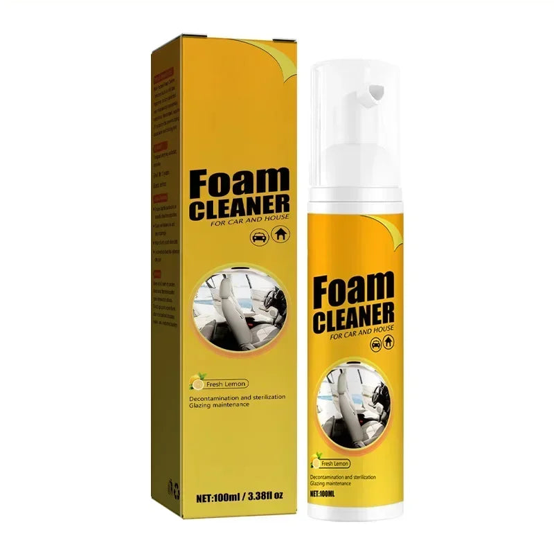 Purification of interior leather, seats, steering wheel cleaner parts, multifunctional foam cleaner, automotive products