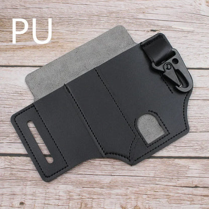 Leather Sheath For Leatherman Multitool Sheath EDC Pocket Organizer Hunt Tactical Knife Pouch Flashlight Camping Outdoor Tool