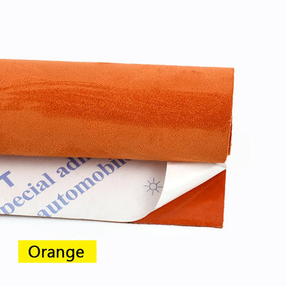 20*30-100*143cm Synthetic Leather Self-adhesive Fabric Car Interior Suede Adhesive Fabrics Door Velvet Decor Cloth DIY Accessory