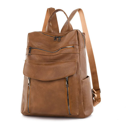 New Arrival Leather Laptop PU Backpack for Women Men  Backpack Fashion Travel Backpack Purse for Travel College Work