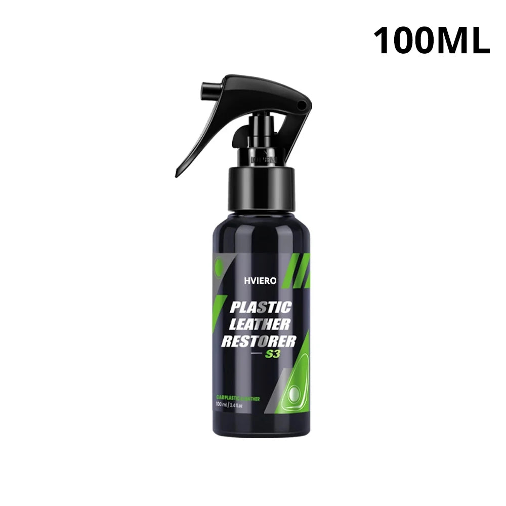 50/100/300ml Car Interior Part Liquid Leather Plastic Renovator Refreshing Restorer Foam Cleaner Spray Refurbishment Paste Auto