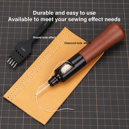 WUTA Leather Sewing Machine Awl Thread Kit Speedy Stitching DIY Leather Craft Tools Hand Stitcher Shoemaker Canvas Repair Tool