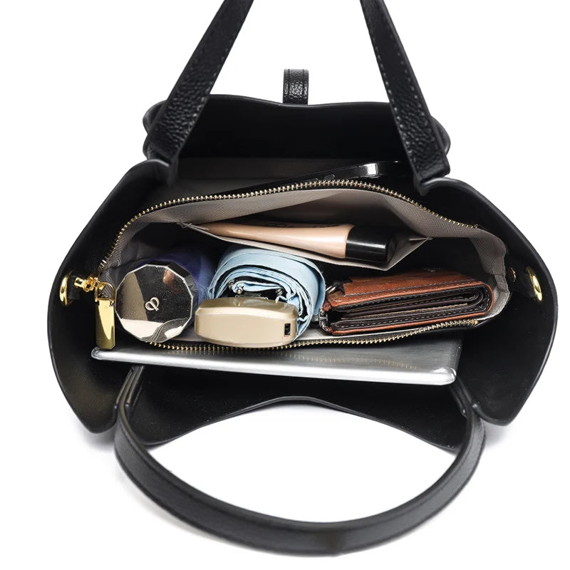 100% Genuine Cow Leather Handbag Women Fashion Elegant Crossbody Bags for Ladies Small Hand Bag Cowhide Shoulder Bags Designer