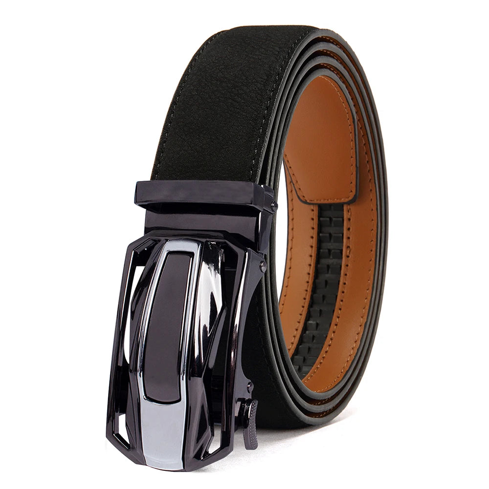 Men Leather Belt Automatic Buckle High Quality Male Leather Strap Luxury Jeans for Men Men Accessori