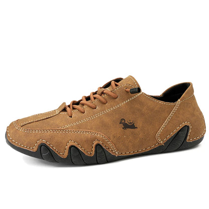 Leather Shoes for Men Casual Sneakers 2025 Waterproof Motorcycle Ankle Boots Italian Brand Men Shoes Luxury High Quality Loafers