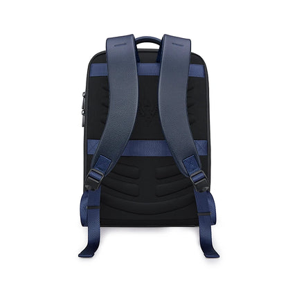 Leather laptop bag, large capacity student backpack, multifunctional and personalized leisure backpack