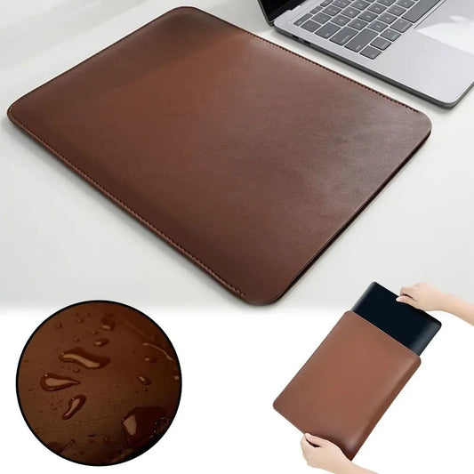 13 14 15 Inch Laptop Sleeve Carring Case PU Leather Water and Splash Proof Notebook Case for Lenovo Dell Laptop Bag