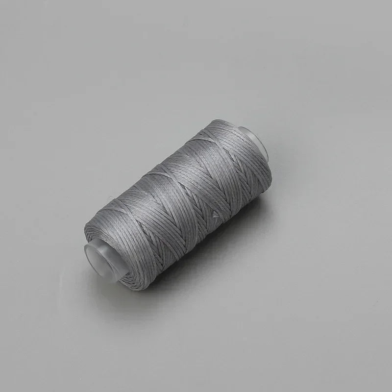 0.8mm Leather Waxed Thread 50m - High Strength 150D Braided Polyester Cord for Hand Stitching, Shoemaking, Bag Repair