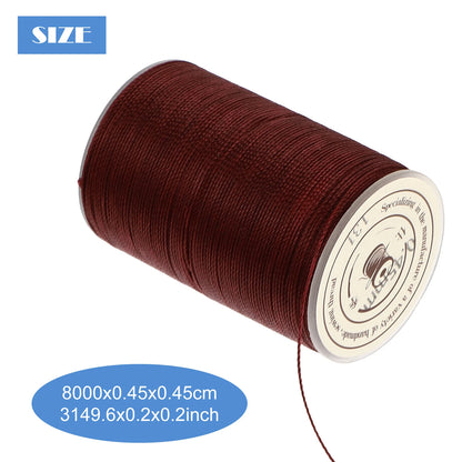 1PC 0.45mm Round Waxed Thread Leather Sewing Thread Hand Stitching Thread Waxed Linen Thread For Book Binding Diy Sewing Craft