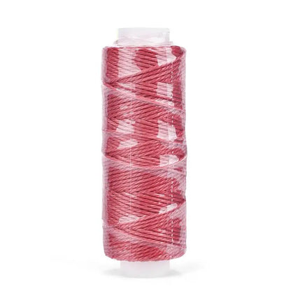 0.65mm Leather Waxed Thread Cord Polyester Coated Sewing Thread DIY Handmade Leather Stitching Rope Bracelets Jewelry 25M
