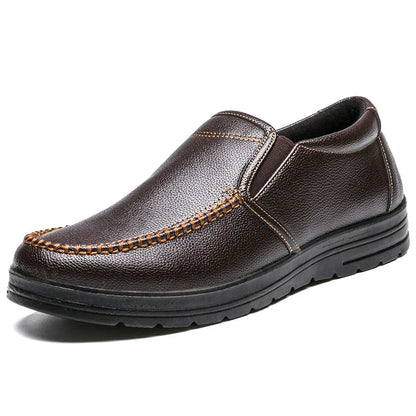 Genuine Leather Shoes Men Loafers Soft Comfortable Mens Business Shoes Flat Casual Footwear Male Brand Shoes KA2707