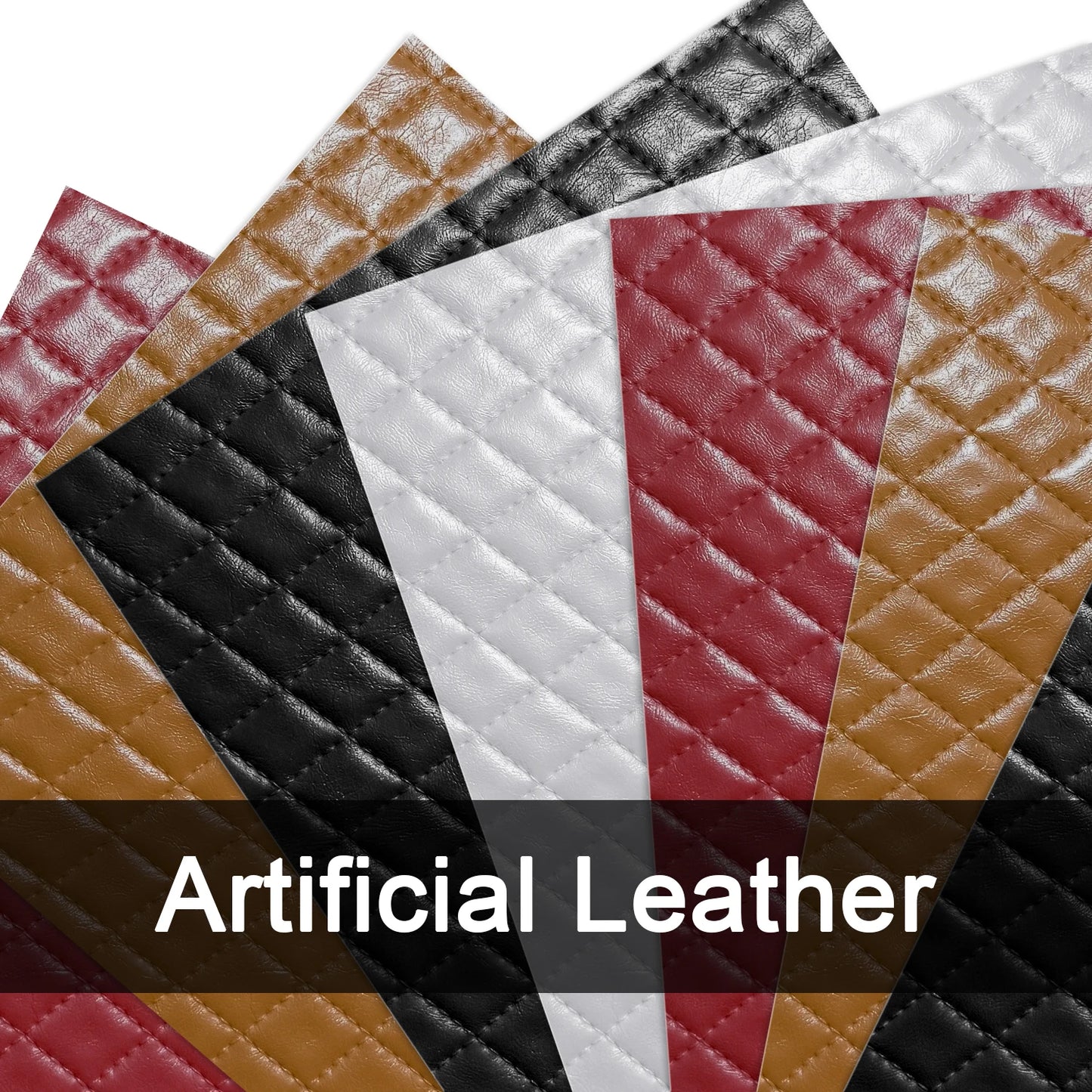 Diamond Checkered Stitching Embossed Leather High Quality Synthetic Leather Making Handicrafts for DIY Bags Watch Strap 30x68cm