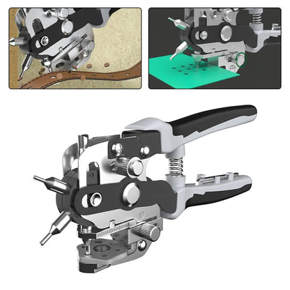 Leather Hole Punch Leather Tools Multifunctional Belt Puncher Household Punching Tool Handhold Belt Hole Puncher Crafts Tool