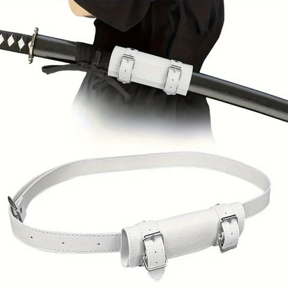 Fashion Cosplay Sword Holder Belt, Pu Leather Anime Sword Belt Accessories Samurai Costume Cosplay Accessories