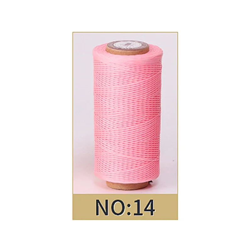 50M 0.8mm Thickness Waxed Thread For Leather Waxed Cord For Diy Handicraft Tool Hand Stitching Thread Flat Waxed Sewing Line