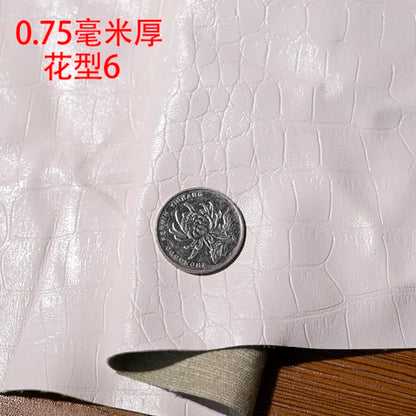Thickened Crocodile Grain Leather Fabric Handmade DIY PU Leather Background Decoration Clothing Home Textile Cloth Sewing