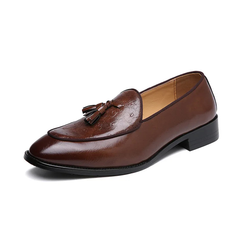 Italian Leather Man Shoes Loafers Office Shoes for Men Driving Mocassin Man Comfortable Slip-on Wedding Shoes for Men