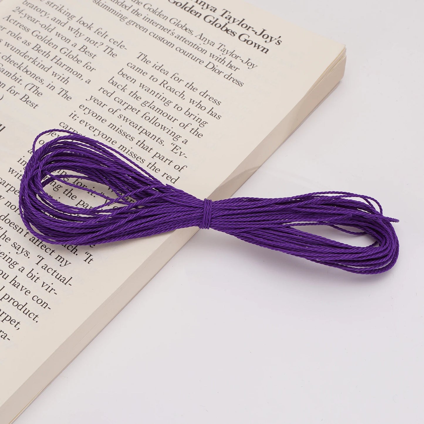 1mm Waxed Thread Polyester Waxed String for Crafts Leather Sewing Jewelry Making DIY Tools High Strength Waterproof Waxed Cord