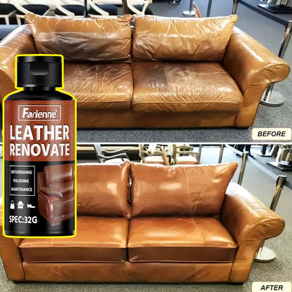 Farienne 32G Leather Renovation Cream: Leather Restoration Polish to Restore Natural Luster for Sofas Bags Car Seats