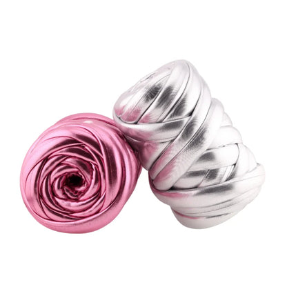 500g Thick Super Bulky Chunky Imitation Metal Leather Yarn for DIY Knitting Crocheting Thread Yarn for Handmade Bags Shoes Craft